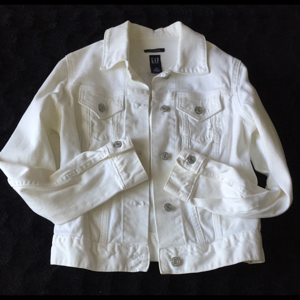 GAP White Jean Jacket